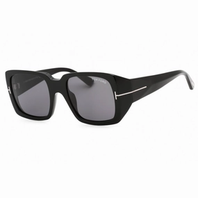 Tom Ford Women's Sunglasses - Shiny Black Plastic Square Full Rim Frame | FT1035-N 01A