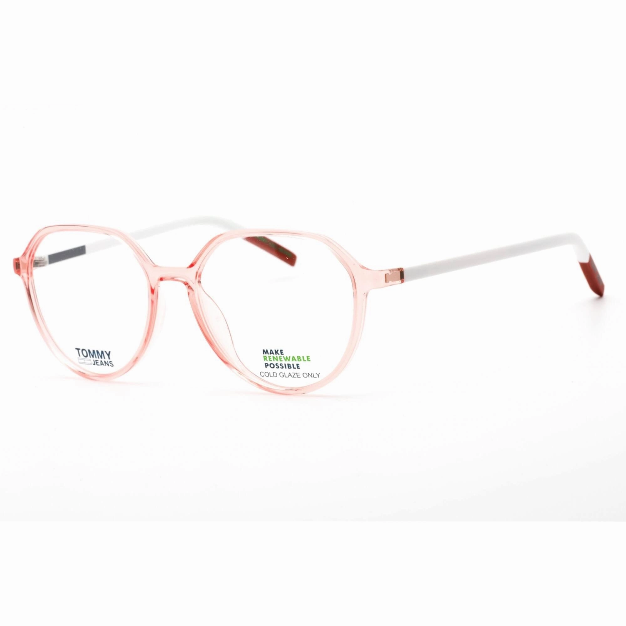 Tommy Hilfiger Women's Eyeglasses - Full Rim Pink Round Shape Frame | TJ 0011 035J 00