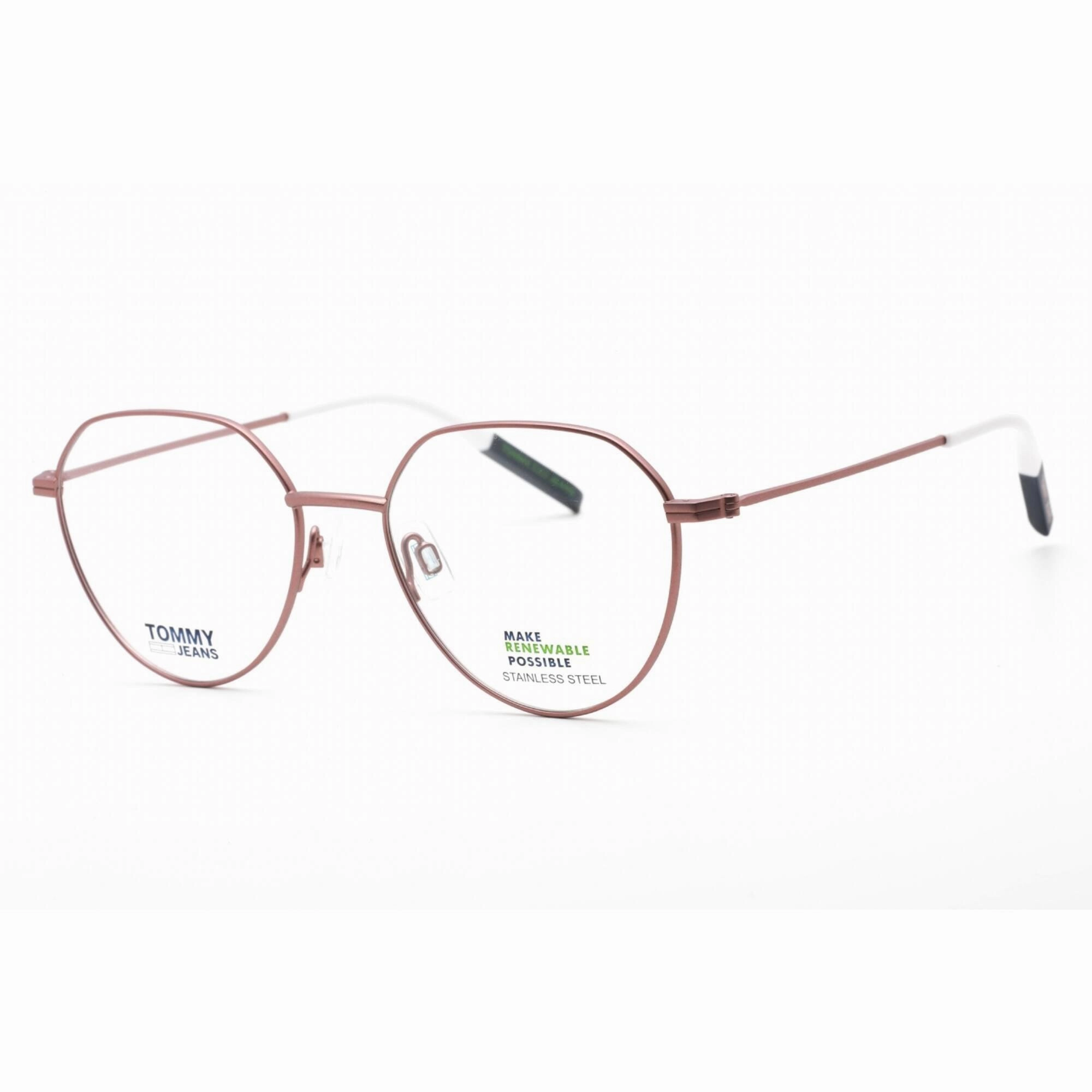 Tommy Hilfiger Women's Eyeglasses - Matte Pink Metal Round Frame | TJ 0015 08KJ 00