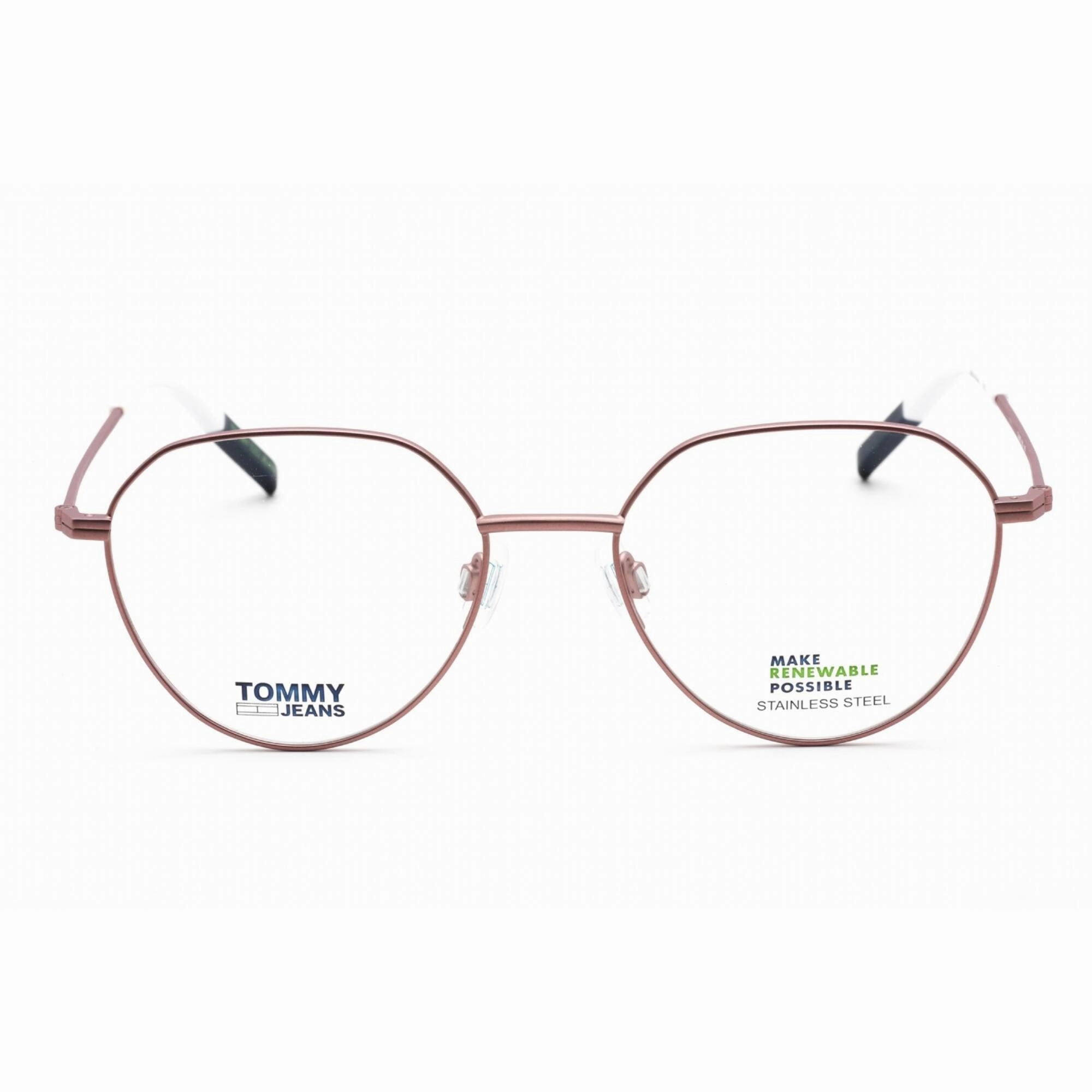 Tommy Hilfiger Women's Eyeglasses - Matte Pink Metal Round Frame | TJ 0015 08KJ 00