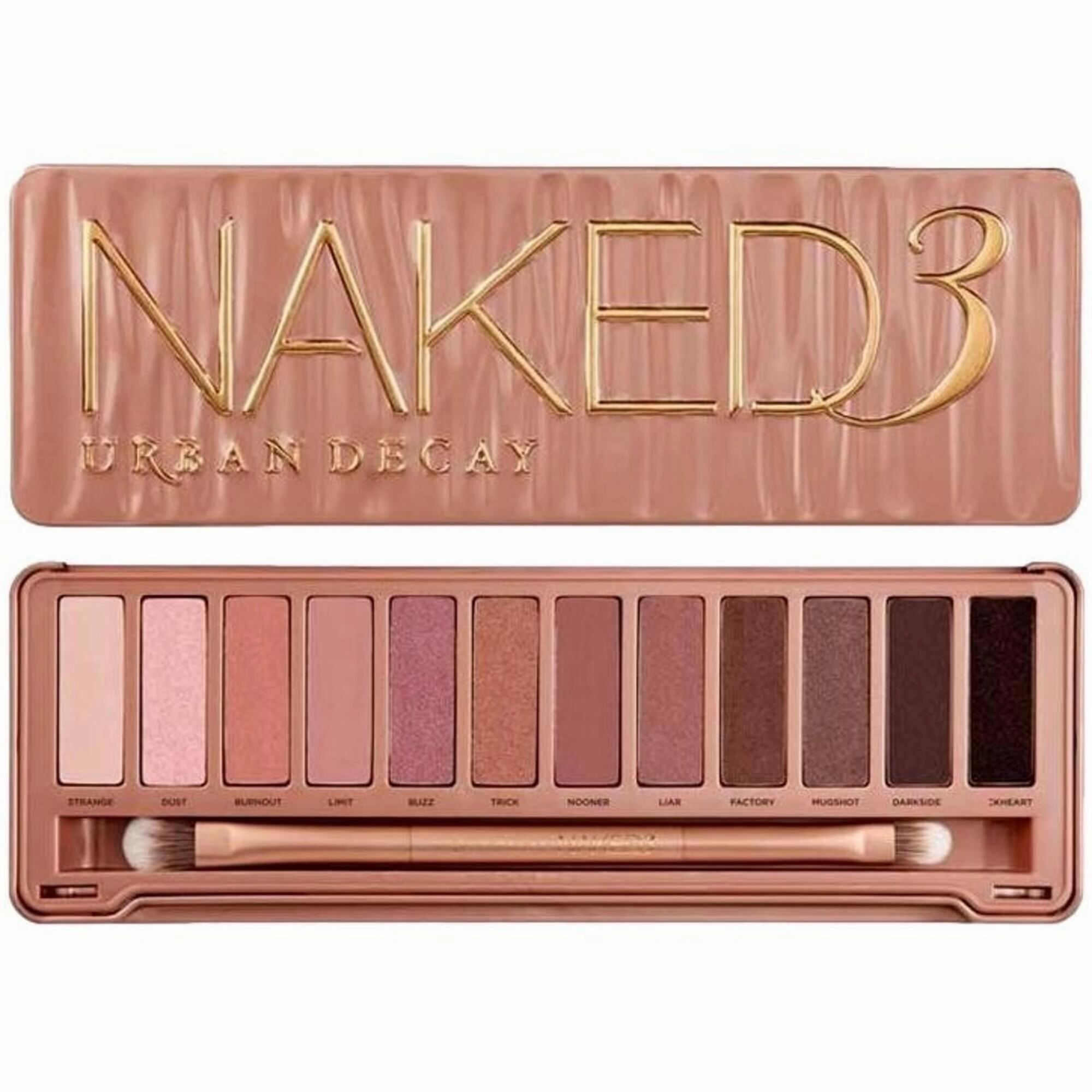 Urban Decay Women's Eyeshadow Palette - Naked 3 with Rose-Hued Neutrals, 12 Color