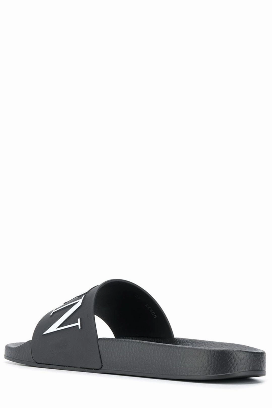 Valentino VLTN Embossed Open Toe Slides