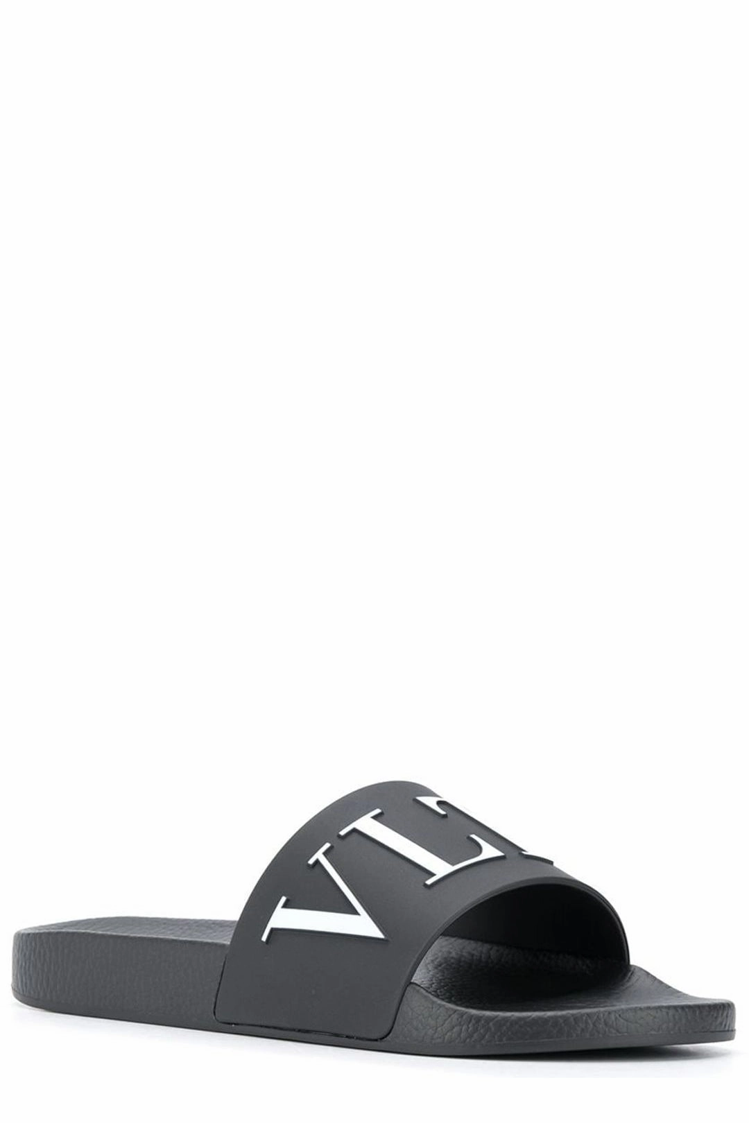 Valentino VLTN Embossed Open Toe Slides