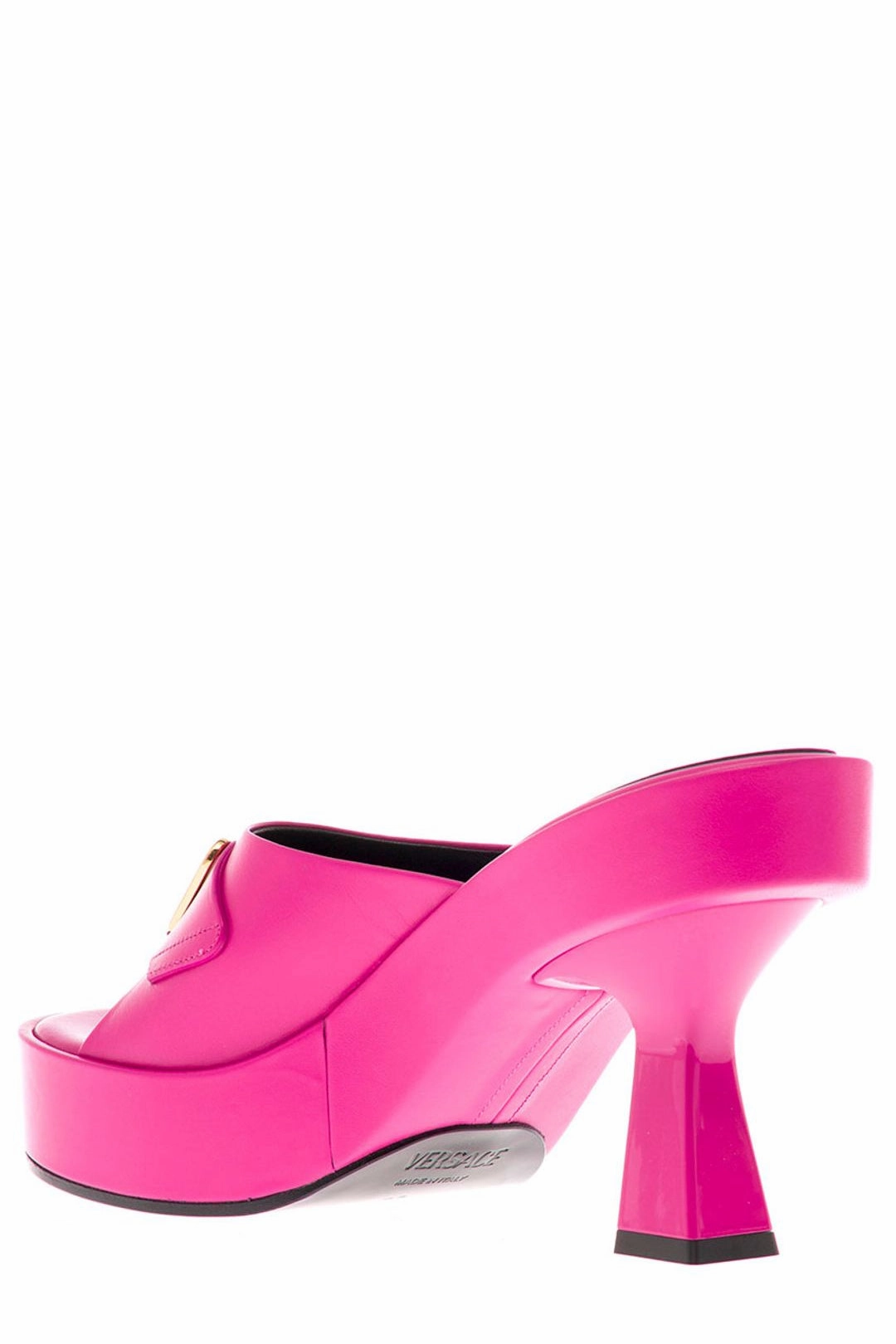 Versace Medusa Head Open Toe Mules