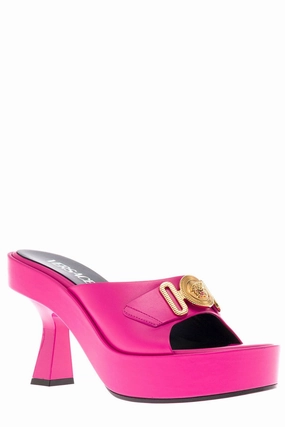 Versace Medusa Head Open Toe Mules