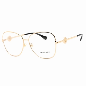 Versace Women's Eyeglasses - Full Rim Gold Metal Round Shape Frame | 0VE1289 1002