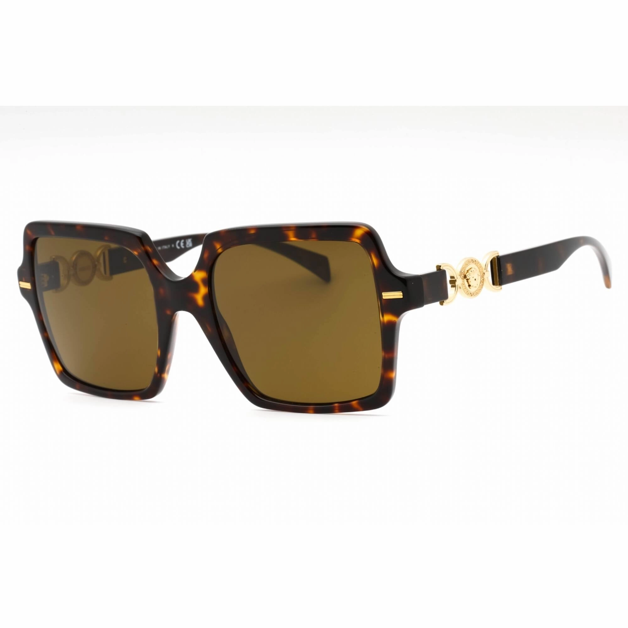 Versace Women's Sunglasses - Havana Acetate Butterfly Full Rim Frame | 0VE4441 108/73