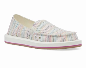 Women's Donna St Slip On In Summer Cord Rainbow