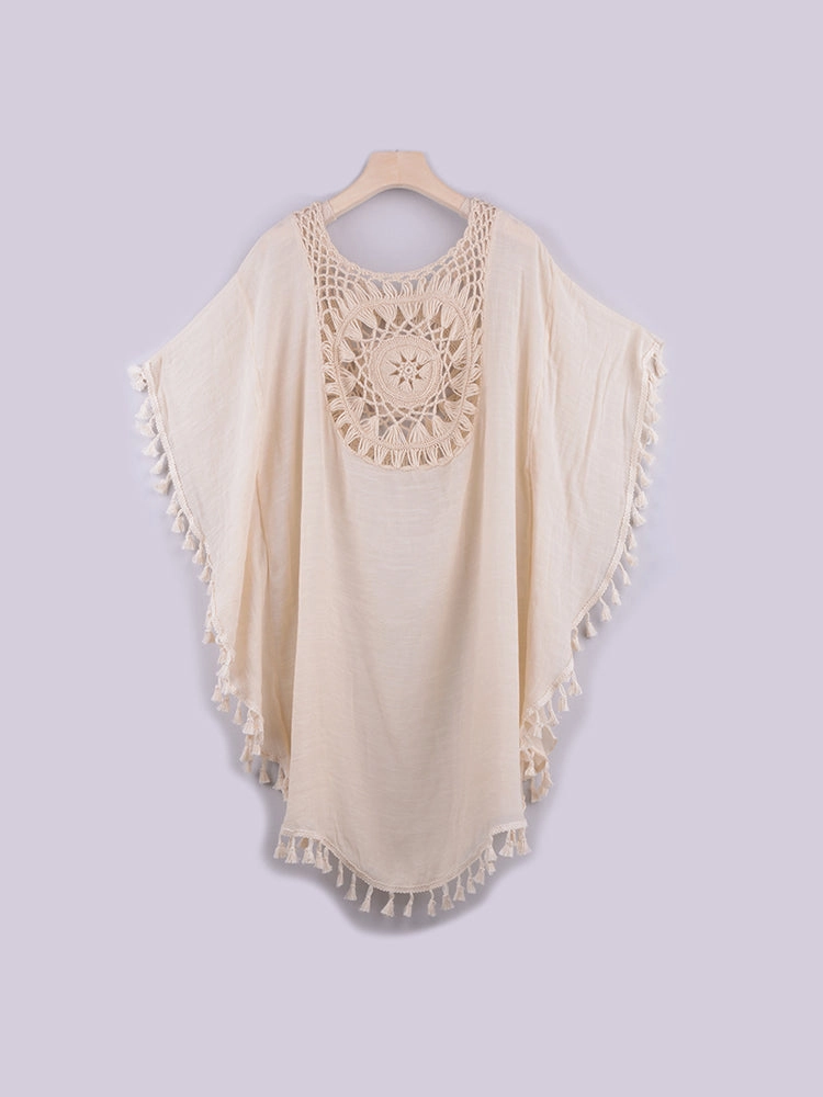 Women's Hollow Out Tassel Bathing Suit Bikini Stylish Beach Cover ups