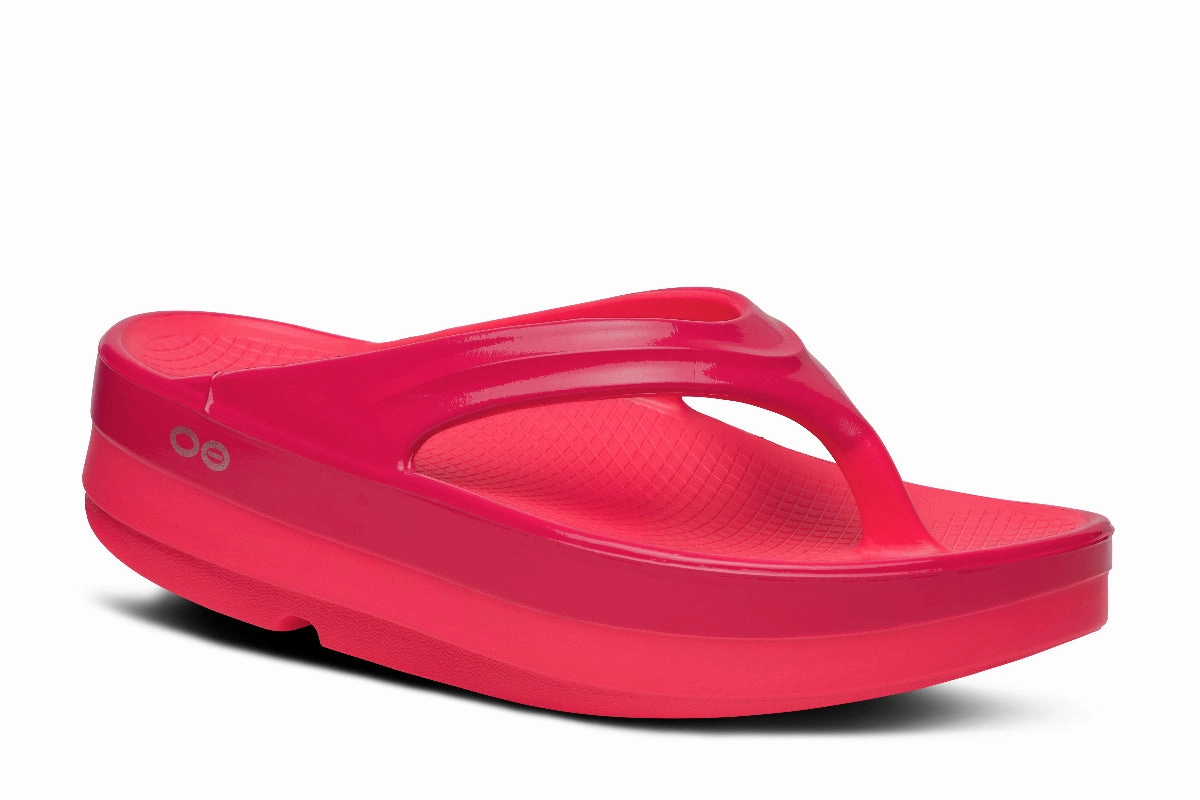 Women's OOmega OOlala Stacked Sandal - Neon Berry Punch