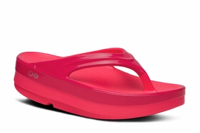 Women's OOmega OOlala Stacked Sandal - Neon Berry Punch