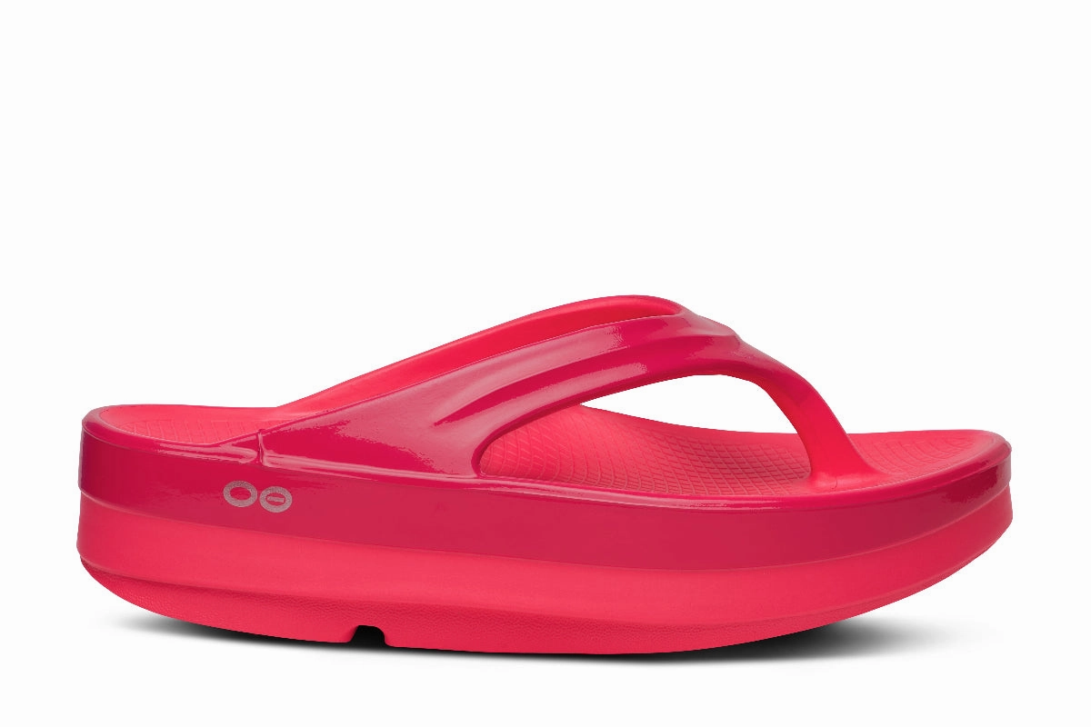 Women's OOmega OOlala Stacked Sandal - Neon Berry Punch