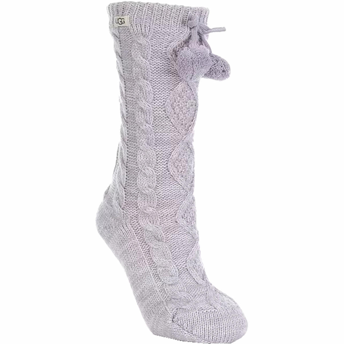 Women's Pom Pom Fleece Lined Crew Sock