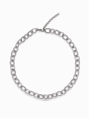 Women's Silver Cable Choker