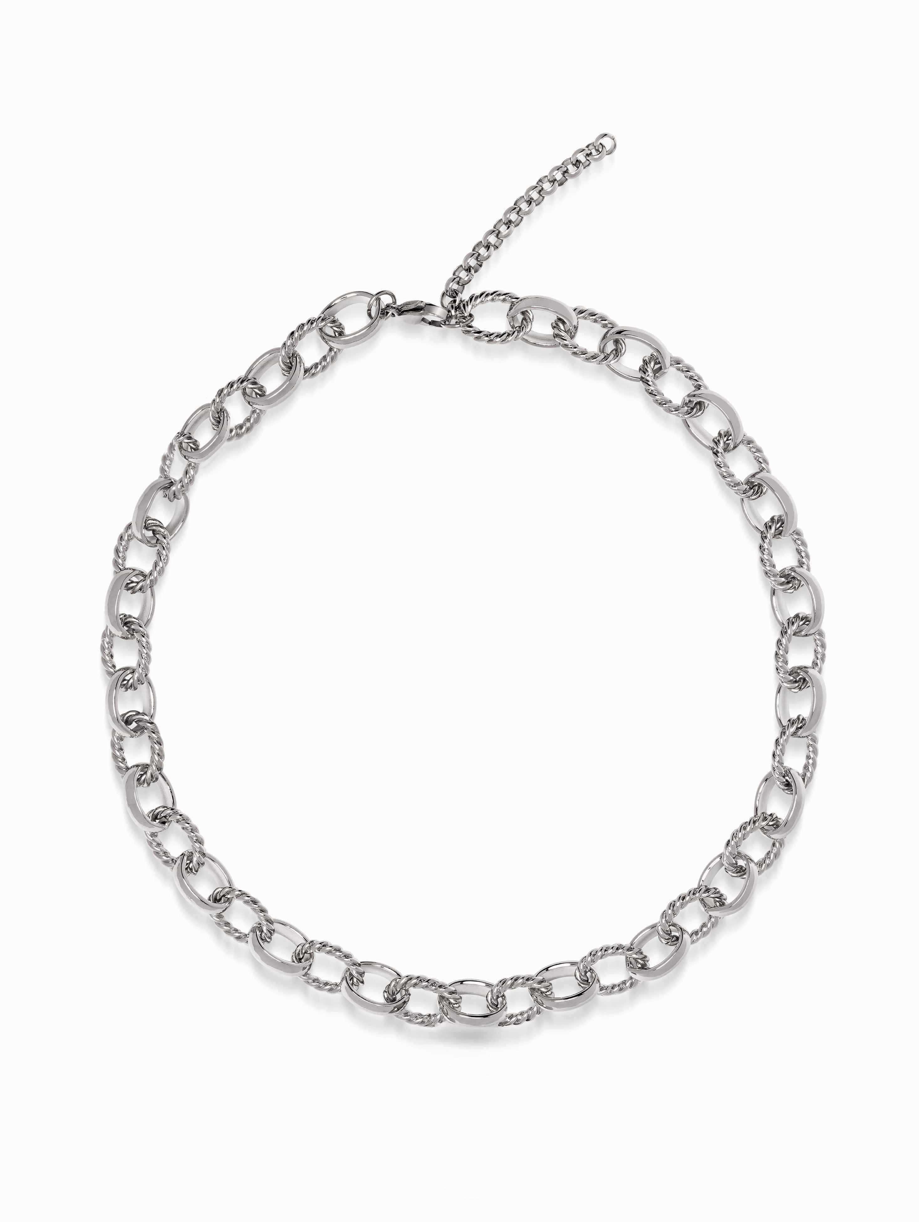 Women's Silver Cable Choker